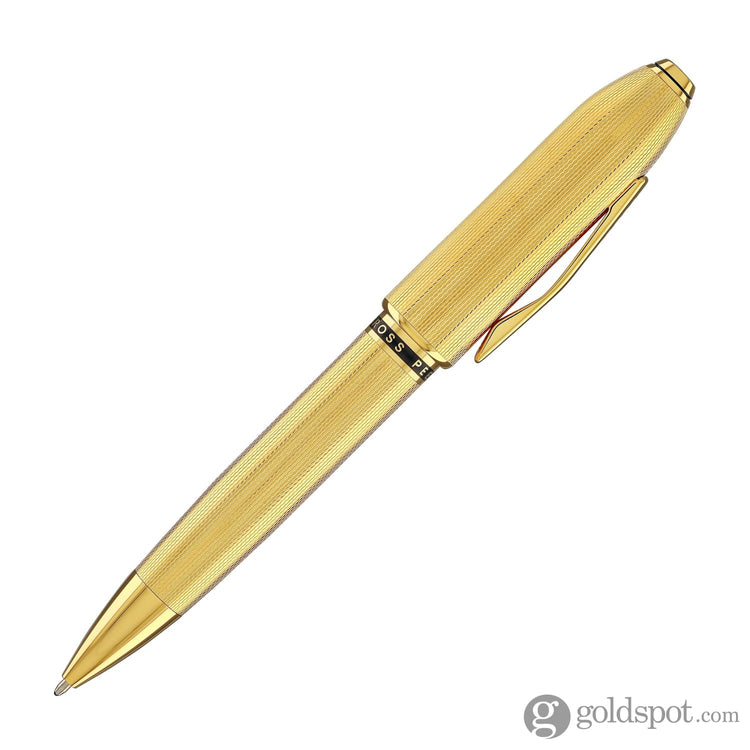 Cross Peerless Ballpoint Pen in 23KT Heavy Gold Plated Ballpoint Pens