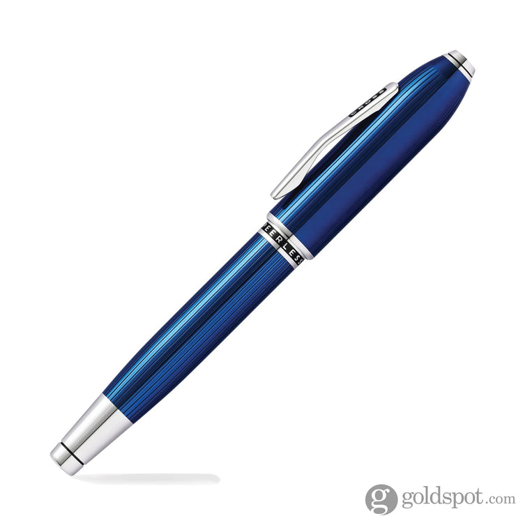 Cross Peerless Fountain Pen in Translucent Quartz Blue - 18K Gold Fountain Pen