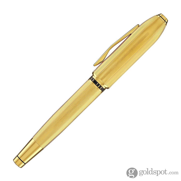 Cross Peerless Rollerball Pen in 23KT Heavy Gold Plated Rollerball Pen