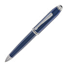 Cross Townsend Ballpoint Pen in Polished Translucent Cobalt Blue Engraved Diamond Pattern Ballpoint Pens