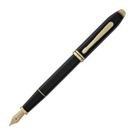Cross Townsend Fountain Pen in Black Lacquer - 18kt Gold