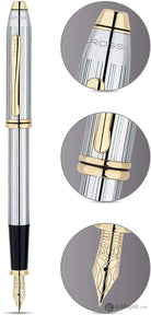 Cross Townsend Medalist Fountain Pen with 23 Karat Gold Plated Nib Fountain Pen