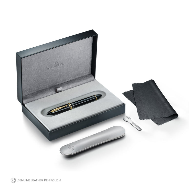 Sheaffer Balance III E893 Fountain Pen in Glossy Black & Gold Trims