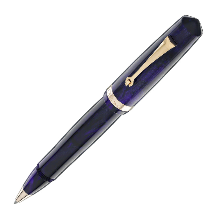 OMAS Studio Rollerball Pen in Ametista Profondo with Rose Gold Trim