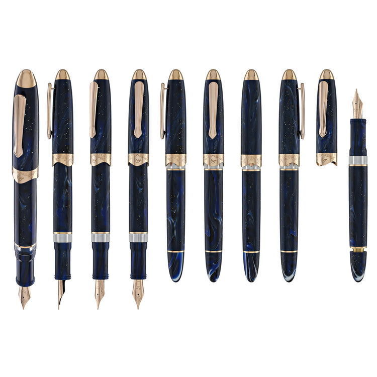 Nahvalur Horizon Fountain Pen in Nebula