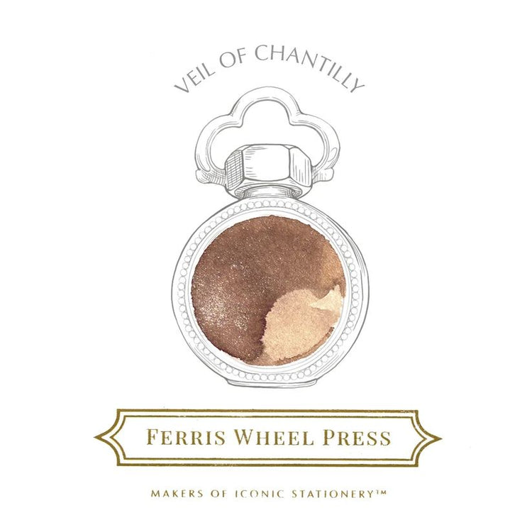 Ferris Wheel Press Shimmer Bottled Ink in Veil of Chantilly - 10 mL