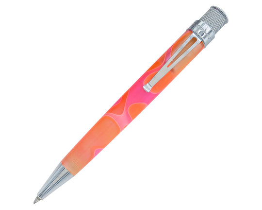 Retro 51 Tornado Cosmic Swirl Rollerball Pen in Pink & Orange