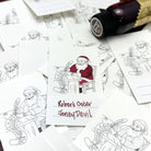 Wearingeul Ink Naughty or Nice Santa Swatch Cards