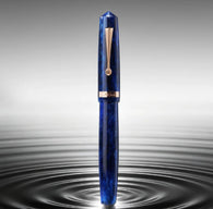 OMAS Studio Fountain Pen in Azzurro Diamante with Rose Gold Trim