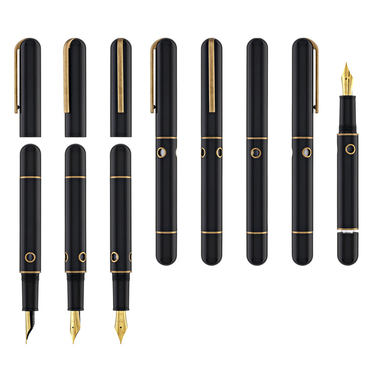 Narwhal Nautilus Fountain Pen in Bronze Corydoras