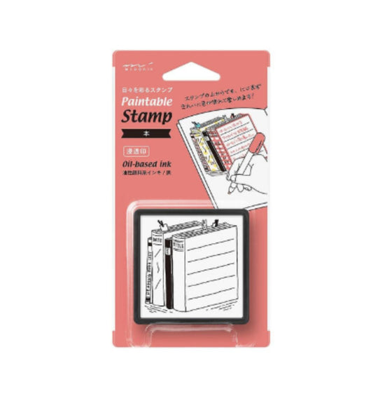 Midori Paintable Stamp Pre-Inked in Book