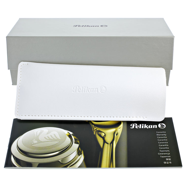Pelikan Souveran M1000 Fountain Pen in Black & Green - 18K Gold