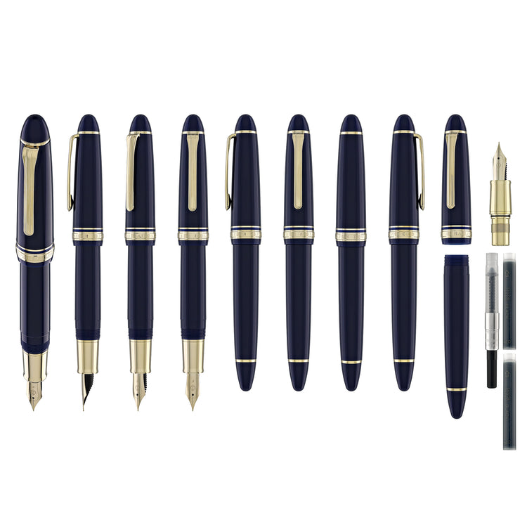 Sailor 1911 Casual L Stable Fountain Pen in Muted Blue, Gold Trim