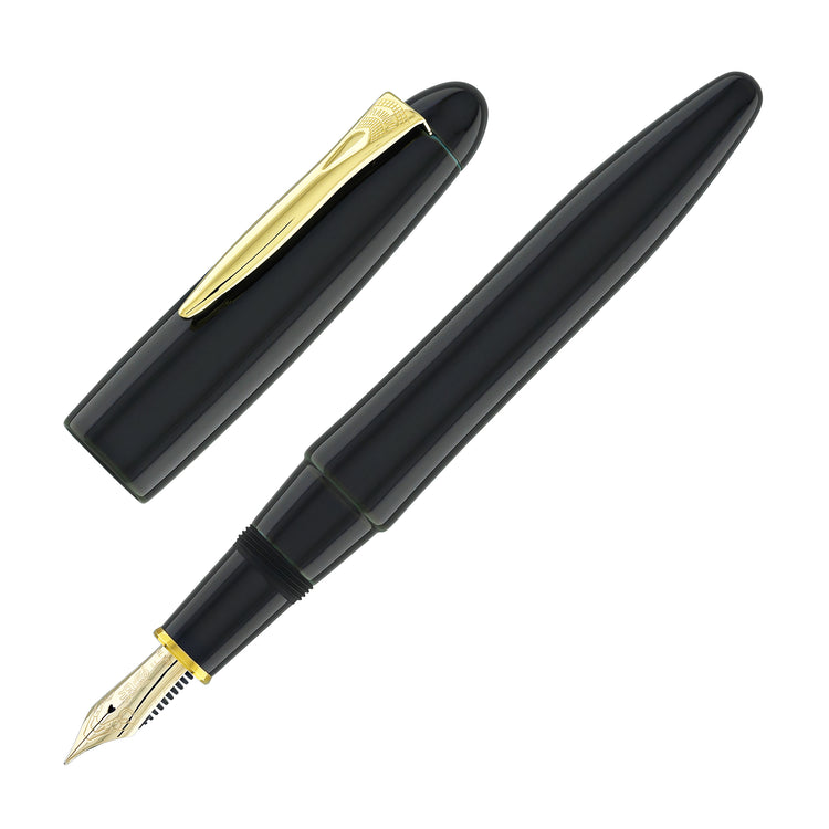Platinum Izumo Fountain Pen in Soratame Green - Fine Point