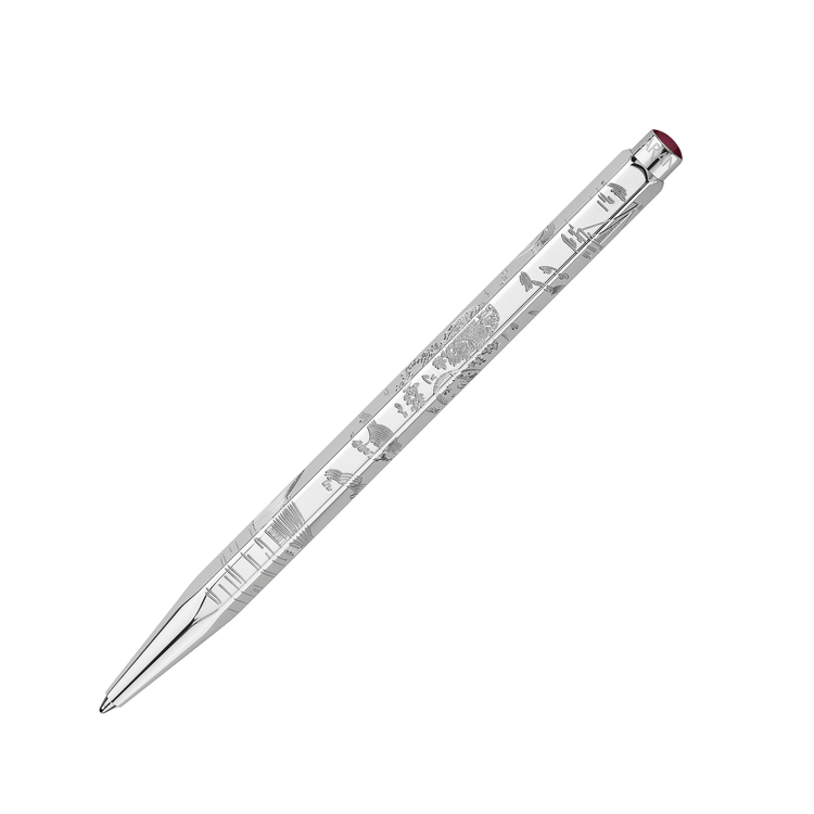 Caran d'Ache Ecridor Toile de Jouy Christmas 2026 Ballpoint Pen and Leather Case Gift Set