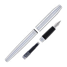 Cross Foundry Fountain Pen in Polished Chrome with Polished Chrome Appointments - Medium Nib
