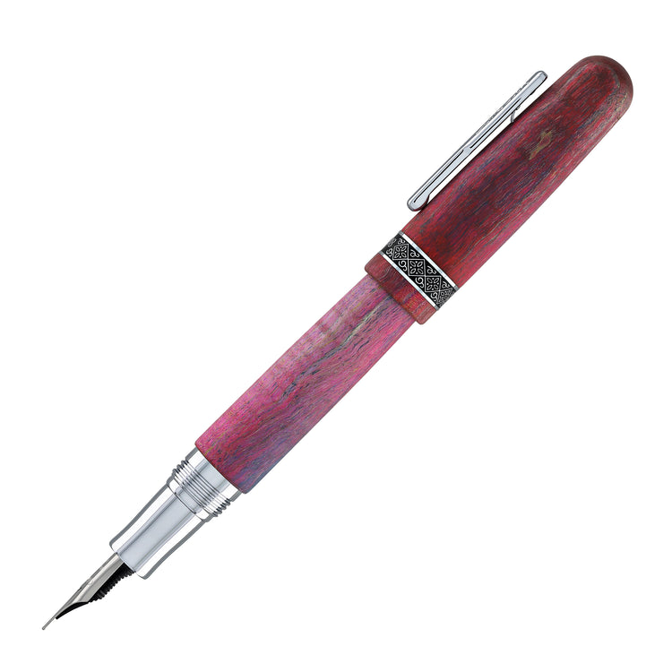 Conklin 1898 Stabilized Wood Fountain Pen in Matte Purple with Chrome Trim - Limited Edition