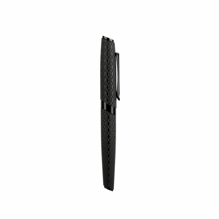 Diplomat Cobra Rollerball Pen in Matte Black Guilloche