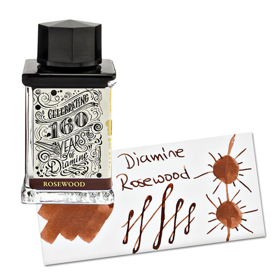 Diamine 160th Anniversary Bottled Ink in Rosewood - 75 mL