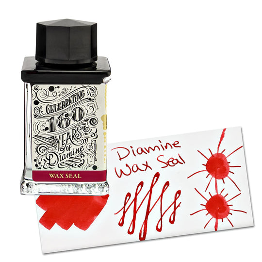 Diamine 160th Anniversary Bottled Ink in Wax Seal - 75 mL