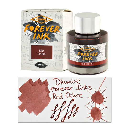 Diamine Forever Ink Bottled Ink in Red Ochre - 50 ml