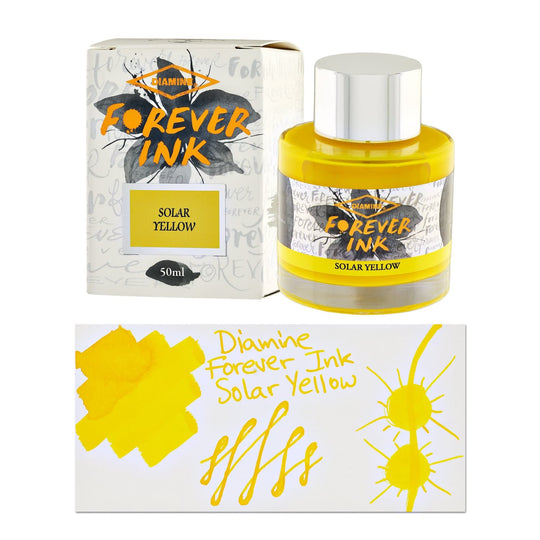 Diamine Forever Ink Bottled Ink in Solar Yellow - 50 ml