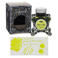 Diamine Inkvent Black Edition Chameleon & Shimmer Bottled Ink in Lemon & Lime - 50 mL