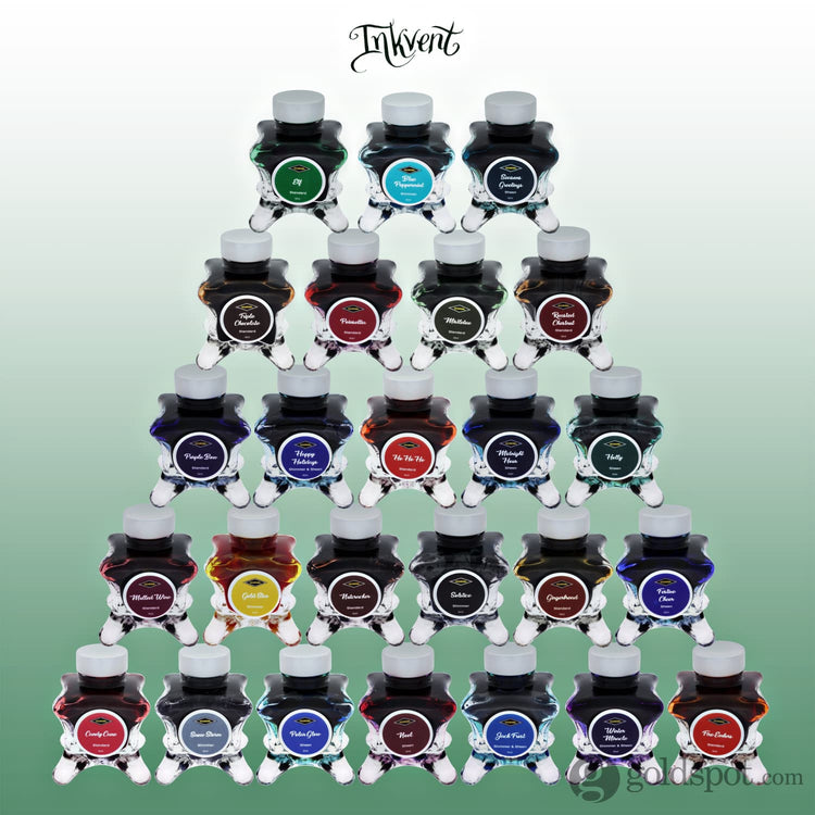 Diamine Inkvent Blue Edition Sheen Bottled Ink in Holly - 50 mL Bottled Ink