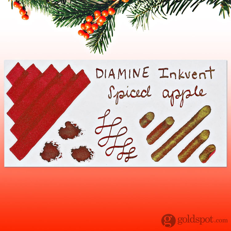 Diamine Inkvent Green Edition Chameleon Bottled Ink in Spiced Apple - 50 mL Bottled Ink