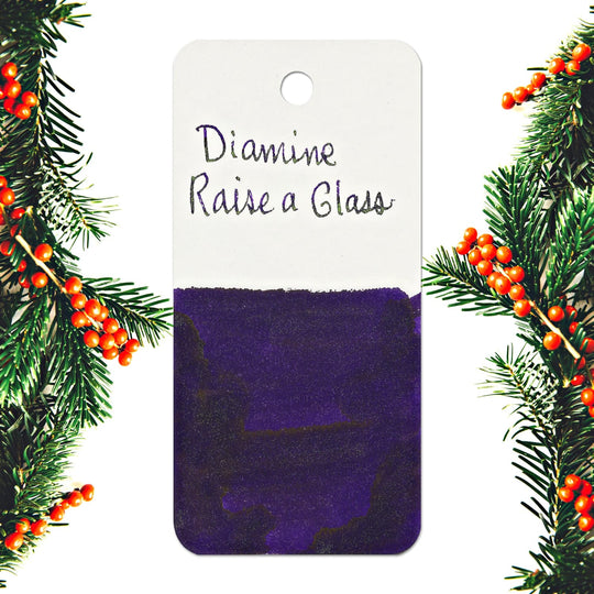 Diamine Inkvent Purple Edition Chameleon & Shimmer Bottled Ink in Raise A Glass - 50 mL