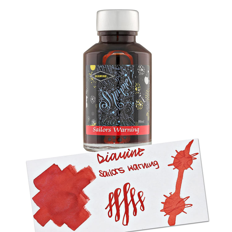 Diamine Shimmer Bottled Ink in Sailor’s Warning - 50 mL Bottled Ink