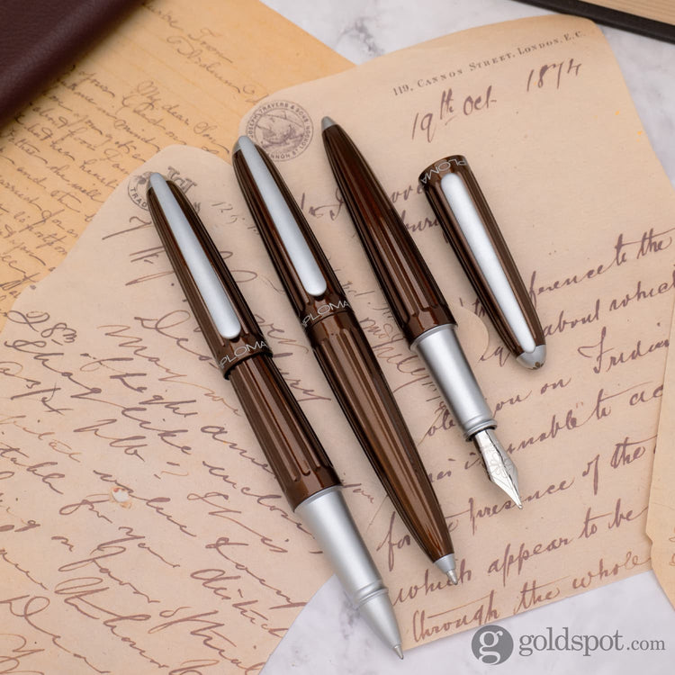 Diplomat Aero Ballpoint Pen in Marrakesh Brown Ballpoint Pens
