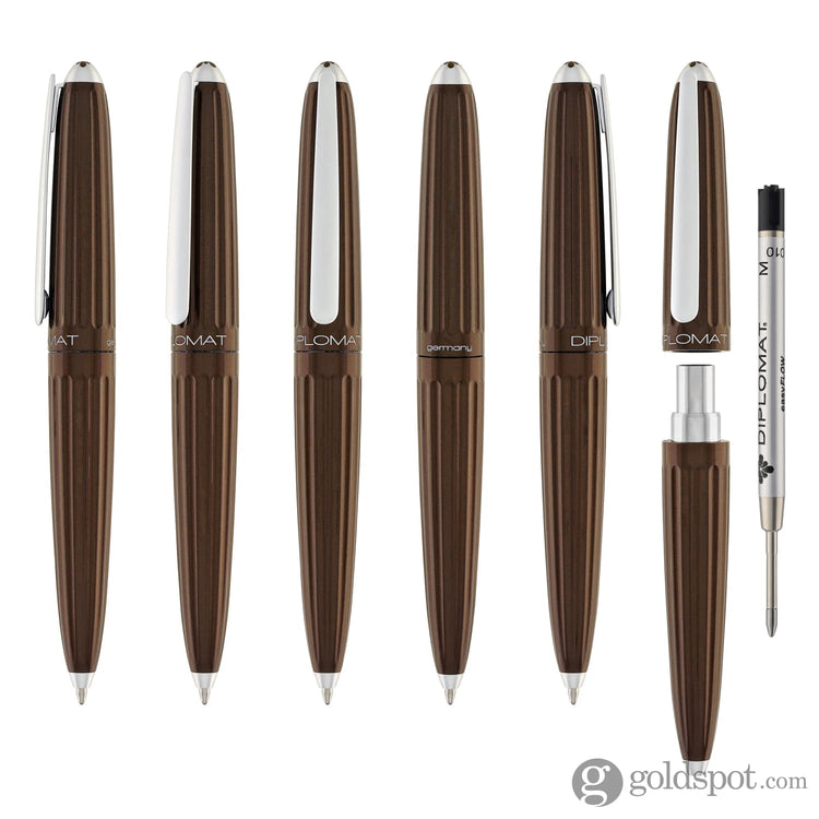 Diplomat Aero Ballpoint Pen in Marrakesh Brown Ballpoint Pens