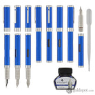 Diplomat Nexus Fountain Pen in Blue/Chrome Fountain Pen