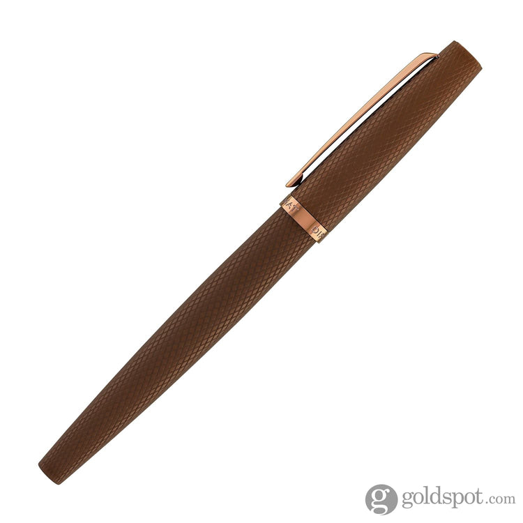 Diplomat Viper Fountain Pen Fine/Medium in Brown Guilloche Fountain Pen