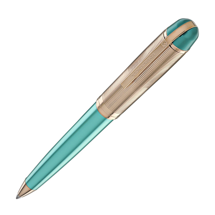 Wahl Eversharp Skyline Ballpoint Pen in Emerald with Rose Gold Trim