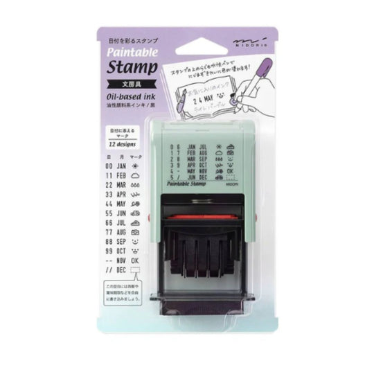 Midori Paintable Rotating Date Stamp in Stationery