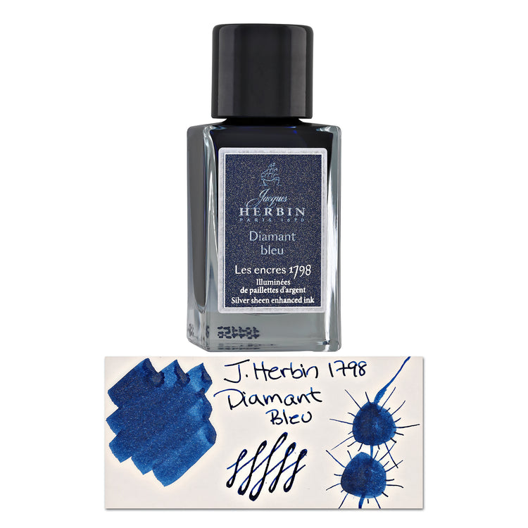 J. Herbin 1798 Anniversary Bottled Ink in Diamant Bleu - 15 mL