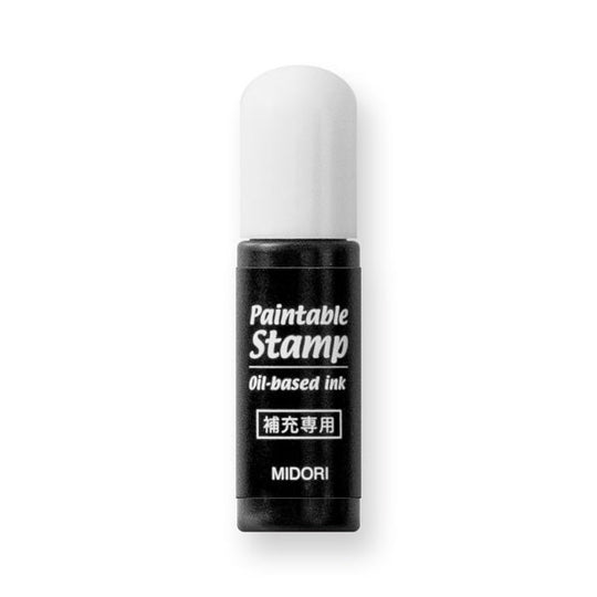 Midori Paintable Roller Stamp Refill Ink in Black