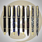 Laban Grecian Fountain Pen in Blue Marble Fountain Pen
