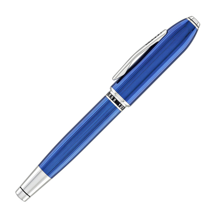 Cross Peerless Fountain Pen in Translucent Quartz Blue - 18K Gold