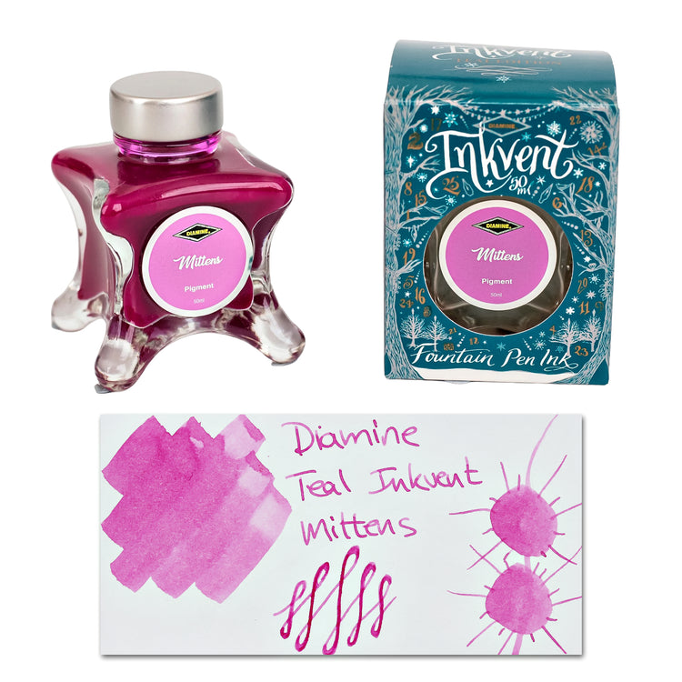 Diamine Inkvent Teal Edition Pigment Bottled Ink in Mittens - 50 ml