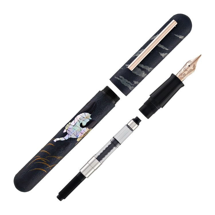 IKKAKU by Nahvalur Fountain Pen in Year of the Horse - 14k Gold