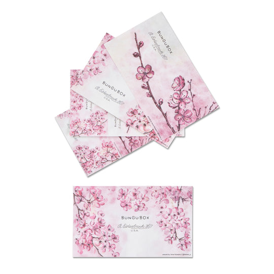 Esterbrook Estie x BUNGUBOX Kachofugetsu Blotter Paper in Flower (Cherry Blossom)