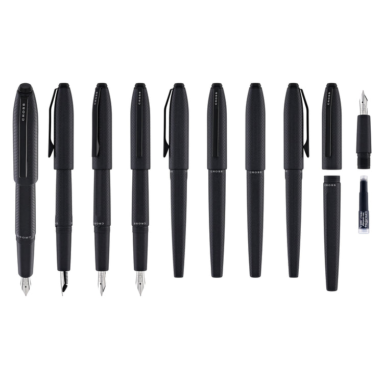 Cross Prism Fountain Pen in Obsidian Black Resin