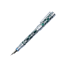 Conklin Endura Deco Crest Fountain Pen in Green with Chrome Trim