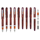 Conklin Streamline Fountain Pen in Glossy Sunset Medley with Chrome Trim - Limited Edition
