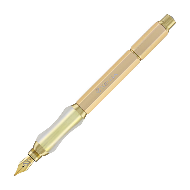 Sensa Sensagraph Fountain Pen in Antique Brass
