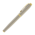 Parker IM Fountain Pen in Brushed Metal with Gold Trim - Fine Point