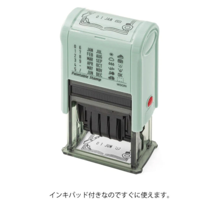 Midori Paintable Rotating Date Stamp in Stationery